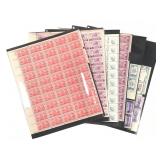 Group of Full Sheet & Blocks of Vintage Stamps