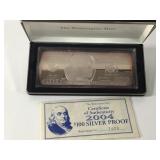 Washington Mint 4Oz Fine Silver $100 Replica Bar