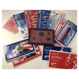 6 Double Proof Sets w/Unc. Bank Set