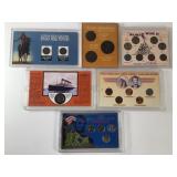 6 Packaged Coin Sets - Pennies & Nickels
