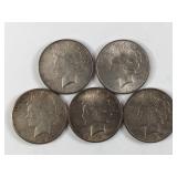 5 - 1923 Silver Peace Dollars