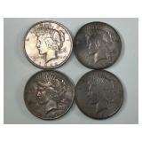 4 - 1922 Silver Peace Dollars
