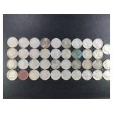41 Mixed Buffalo Jefferson & V Nickels