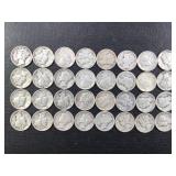 32 Mercury Silver Dimes