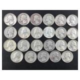 23 Washington Silver Quarters