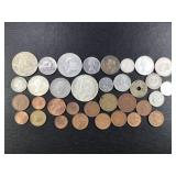 Lot of Mixed Date & Origin Foreign Coins