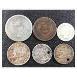Group of 6 Antique Coins