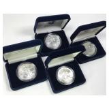 4 American Eagle Proof Coins in Original Boxes