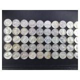 50 Washington Silver Quarters