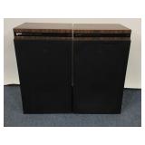 Vintage Philips 475 Speaker Cabinet Pair
