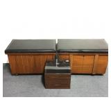 2 Record Album Storage Benches & Small Case