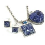 Roman Costume Jewelry Lot - Necklace, Earrings+