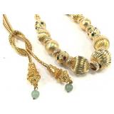 2 Unique Gold JBK Necklaces