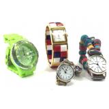 4 Unique Colorful Wristwatches - Legacy, Fusion +