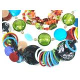 Funky Glass Bead Necklaces & Bracelet