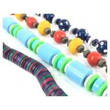 Group Of 4 Chunky Bead Necklaces