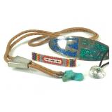 Native American Hair Clips, Hair Tie & Bolo