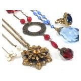Nice Vintage & Antique Group Of Costume Jewelry