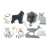 Ceramic & Metal Animal Themed Pins & Magnets