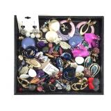 Large Group Of Assorted Costume Earrings
