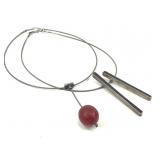 2 Unique Vintage Mid-Century Artisan Necklaces