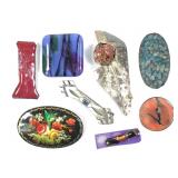 8 Contemporary Vintage Costume Broaches