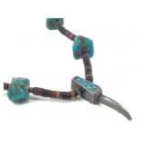 Vintage Bead & Turquoise Chunky Choker