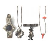 Group Of Sterling Silver Mexican Jewelry
