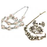 2 Costume Jewelry Sets - Earrings, Necklace & More