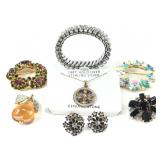 7 Pcs. of Costume Jewelry - Necklace, Brooches +