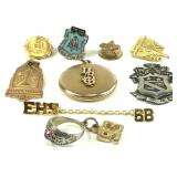 Group of Faternal & Other Pins