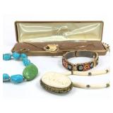 4 Costume Jewelry Necklaces & Bracelet