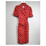 Sabino Petites 50s Style Polka Dot Dress
