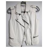 Jennifer Lopez White Leather Vest - XS