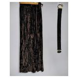 Junior House Brown Skirt w/ Matching Belt - 9 / 10
