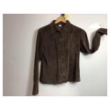 Button Up Leather Jacket - S