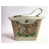 Decorative Purse w/ Rhinestone Stork Design