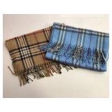 2 Plaid Scarves