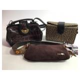3 Brown Handbags - Rampage, L