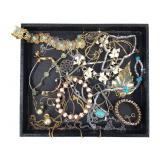 Necklaces, Pins, Bracelets - Gold Toned, Stones +
