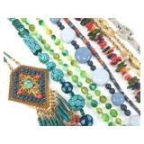 7 Funky Colorful Necklaces & Bracelet