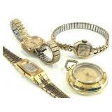 4 Watches - Tissot, Elgin, Seiko, Sherfield