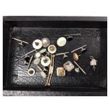 Antique Cufflinks MOP Buttons Tiebar Studs Plus