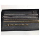 4 Pcs VTG Chains & Ring