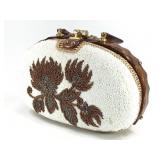 Wicker & Glass Seed Bead Purse