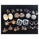12 Pairs Of Costume Earrings