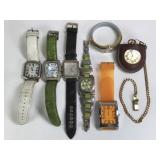 7 Vintage Wrist & Chain Watches