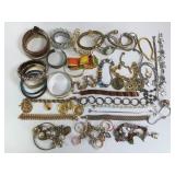 Gaint Group Of Bangles, Bracelets, Cuffs & More