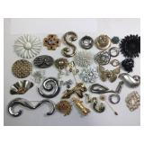 25+ Costume Brooches - Various Sizes & Shapes