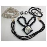 Black & White Costume Jewelry Group